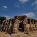 Front view of the temple