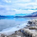 Blue lake of Pangong Tso