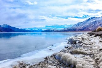 Blue lake of Pangong Tso