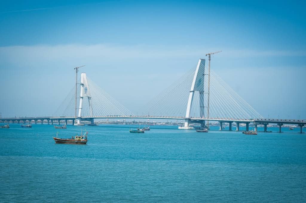 Sudarshan Setu Bridge view