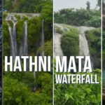 4 Combine images of Hathni Mata Waterfall, with title