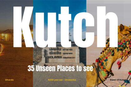 best places to see in kutch, three places are seen in this image